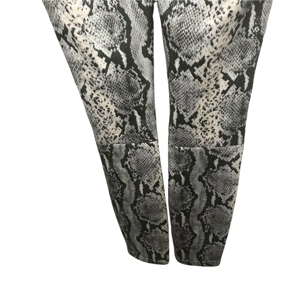 Sunset & Spring Snake Print Faux Suede Pants